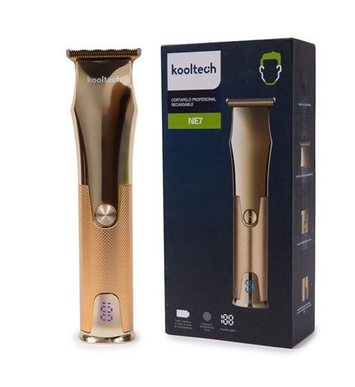 Kooltech cortapelo profesional recargable pantalla lcd 4 guías ne7 - NE7