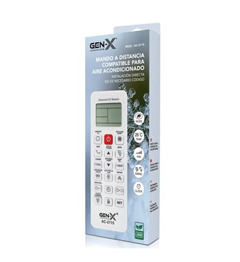 Gen-x mando aire acondicionado universal compatible con 21 marcas ac-2115 - AC-2115_1