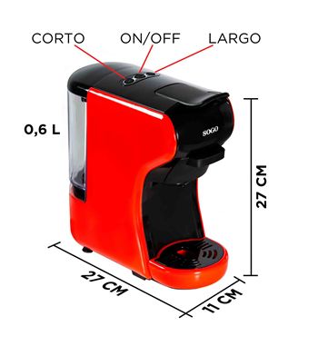 Sogo cafetera expreso 3 en 1 0.6l 19 bar. compatible dolce gusto ss-5675 - SS-5675_3