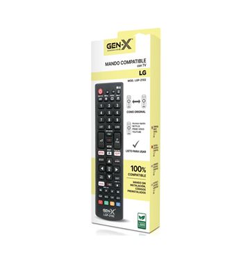 Gen-x mando universal para lg pequeño códigos preinstalados lgg-2102 - LGP-2102