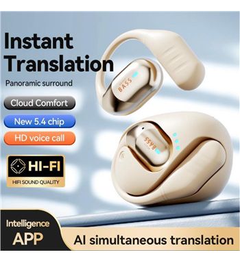 Heavy bass auriculares inalámbricos tws traducción ia 163 idiomas bass-ai-2 - BASS-AI-2
