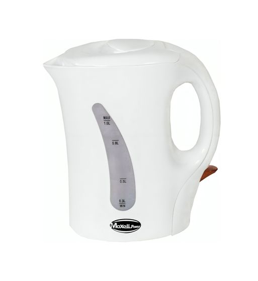 Maxell hervidor de agua eléctrico de 1l 1000w blanco mp-he1l - MP-HE1L