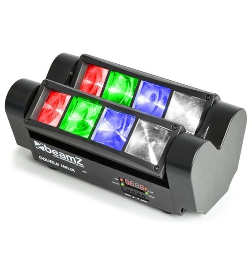 Beamz luz led disco doble hélix 8x3w rgbw leds dmx mhl820 150.303 - 150.303_1