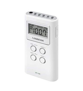 Sangean radio digital portátil con reloj 15 presintonías am/fm dt-120 - DT-120