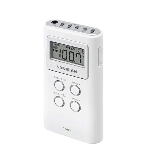 Sangean radio digital portátil con reloj 15 presintonías am/fm dt-120 - DT-120