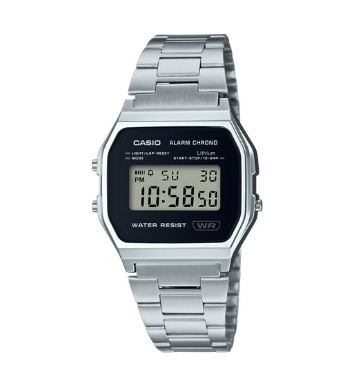 A-158-wea-1ef casio reloj plateado - A158WEA-1