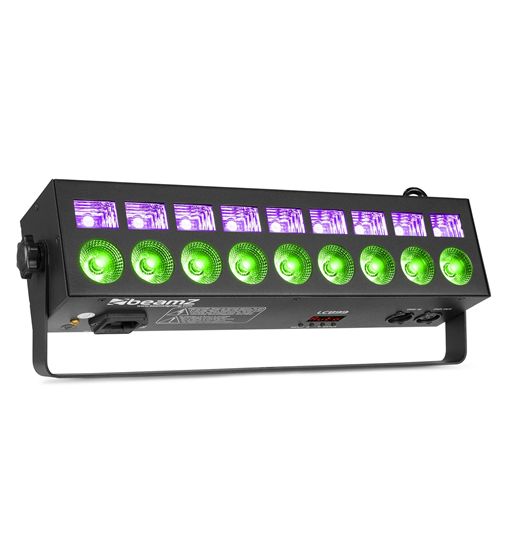 Beamz barra luces led 2-en-1 efectos 9x 6w rgbw & 9x 3w uv 150.711 - 150.711