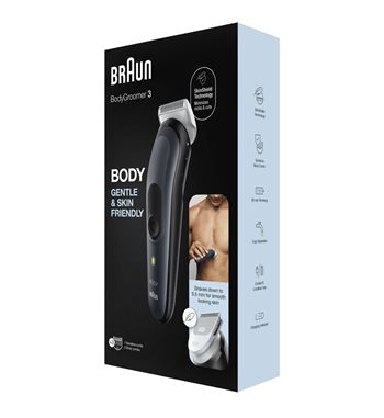 Braun afeitadora corporal recargable bodygroom 3 peines skinshield bg3350 - bg-3350_2