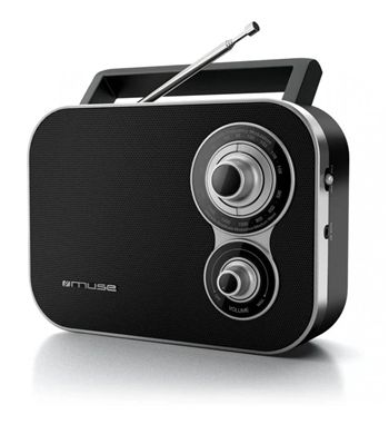 Muse radio portátil sobremesa 2 bandas fm/mw ac/dc c/ asa m-051 - M-051