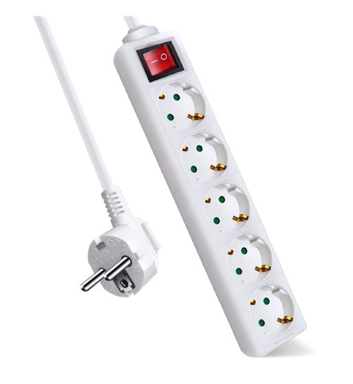 Avant alargador regleta de corriente shucko 5 tomas con interruptor av-5109 - AV-5109