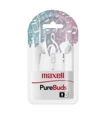 Maxell auriculares mini con micrófono pure buds blancos m671 303989 - M671