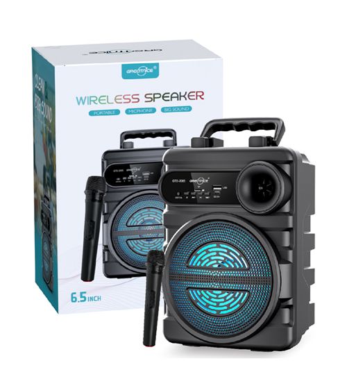 Greatnice altavoz inalámbrico 6.5" recargable c/ mic. inalámbrico gts-2065 - GTS-2065