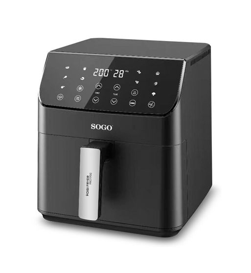 Sogo freidora de aire digital 6l 1700w 12 funciones 200º 60´ negra ss-10890 - SS-10890_1