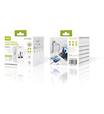 Green lyca adaptador enchufes international 2 puertos usb + 1 tipoc gl69785 - GL-69785_2