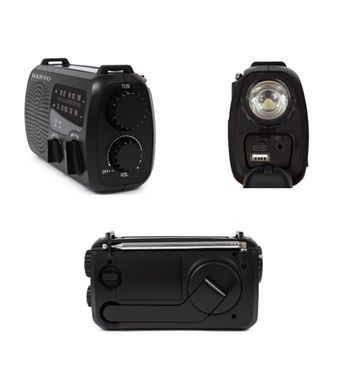 Sanyo radio analógica dynamo linterna p. solar recargable emergencia ks-133 - KS-133_2