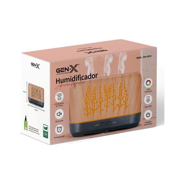 Gen-x humidificador aromatizado led ultrasónico 400ml floral ha-6518 - HA-6518_2