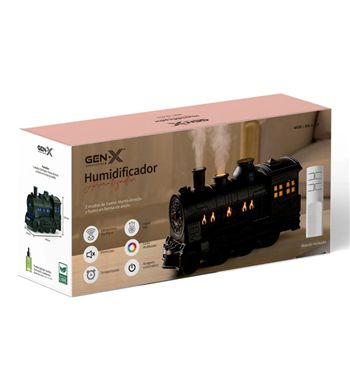 Gen-x humidificador aromatizador led ultrasónico 300ml tren c/ mando 6519 - HA-6519_2