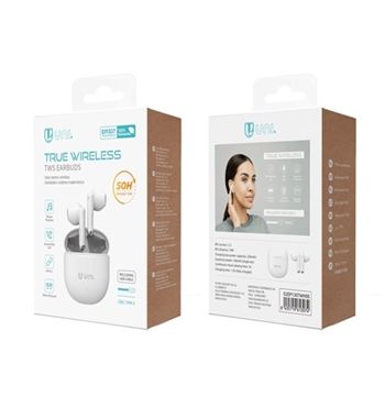 Unico auriculares bluetooth v5.3 tws blanco semi in ear ep1307 - EP-1307_1