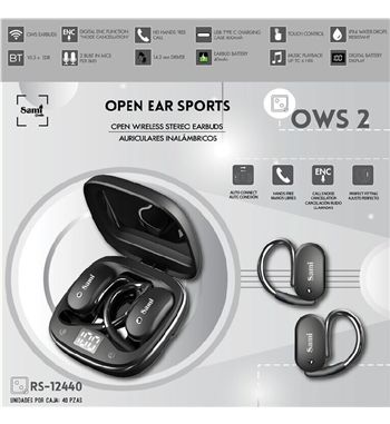 Sami auriculares inalámbricos ows enc ipx4 indicador digital rs-12440 - RS-12440_2