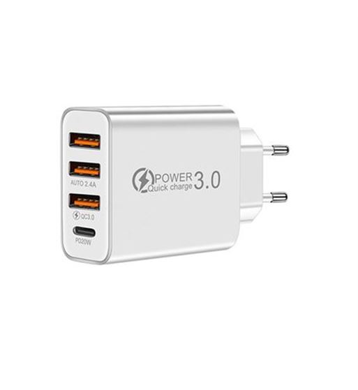 Cargador móvil pd20w tipo c +3 usb quick charger fsd1632 - FSD1632