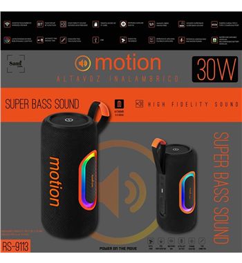 Sami altavoz inalámbrico tws motion 30w multimedia rgb dinámicas rs-9113 - RS-9113_3