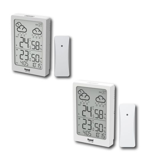Sami estación meteorológica pequeña int/ext calend. alarma luz lcd ld-1123 - LD-1123
