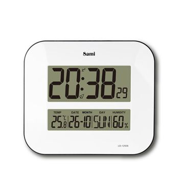 Sami reloj de pared y sobremesa rectangular digital tª calend. ld-12506 - LD-12506