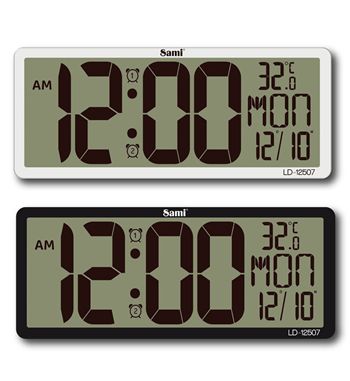 Sami reloj de pared y sobremesa rectangular digital tª calend. xl ld-12507 - LD-12507