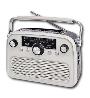 Sami radio clásica crema bt usb sd ac/batería/solar 3 bandas rs-11848 - RS-11848