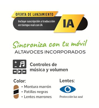 Gen-x gafas de sol smart audio traducción ia polarizadas prada style gb7704 - GB-7704_2