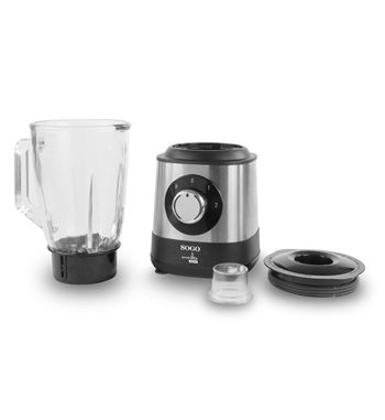 Sogo batidora vaso cristal negro cuchillas inox 1500w 1.5l 2 vel. ss-5585 - SS-5585_2