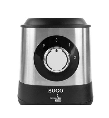 Sogo batidora vaso cristal negro cuchillas inox 1500w 1.5l 2 vel. ss-5585 - SS-5585_3