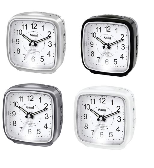 Sami despertador analógico silencioso luz led /rep. s-9985 - S-9985