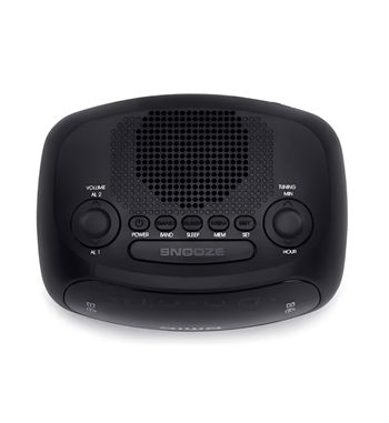 Aiwa radio reloj led 0.6" am/fm doble alarma 20 presintonía aux cr-09j - CR-09J_2