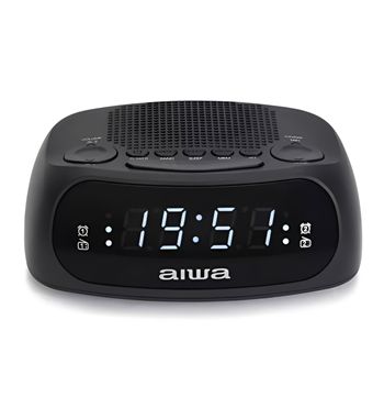 Aiwa radio reloj led 0.6" am/fm doble alarma 20 presintonía aux cr-09j - CR-09J_3