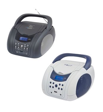 Nevir radio cd usb bluetooth display digital 30 memorias nvr-483 - NVR-483 PLATA Y BLANCO