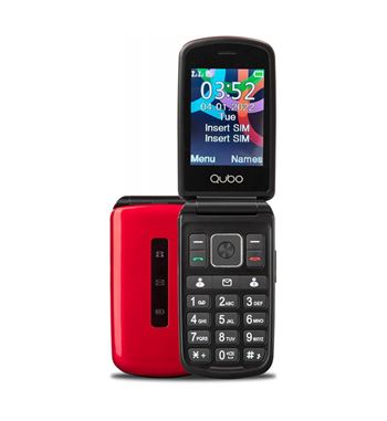 Qubo teléfono móvil senior 2.8" sos cámara rojo p-210rd - P210RD