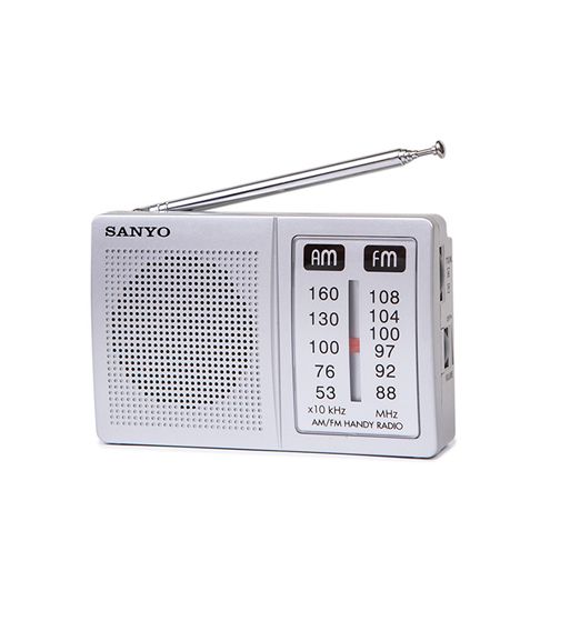 Sanyo radio am/fm a pilas horizontal mediana ks-108 - KS-108