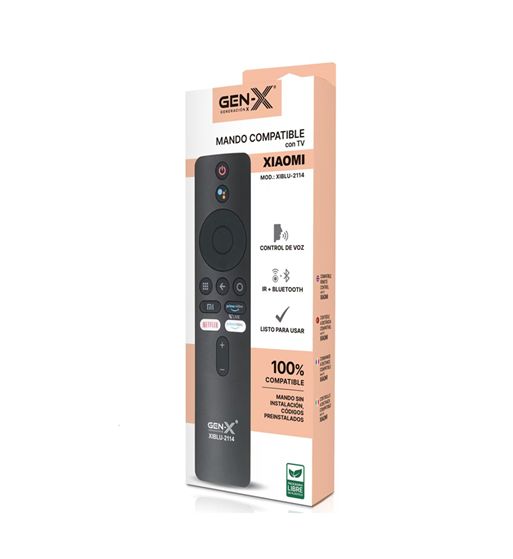 Gen-x mando smart tv compatible xiaomi control voz ir + bt xi-64 - XIBLU-2114