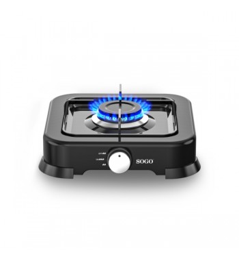 Sogo cocina hornillo de gas 1 fuego negro esmaltado ss-10233 - SS-10233