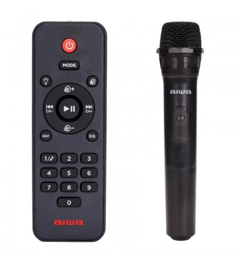 Aiwa altavoz 4"x2 luz llama bluetooth tws micro inalámbrico mando kbtus-100 - KBTUS-100_4