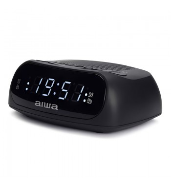 Aiwa radio reloj led 0.6" am/fm doble alarma 20 presintonía aux cr-09j - CR-09J_1