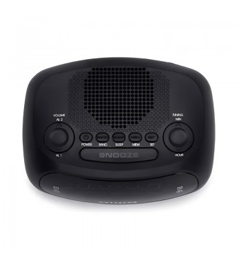 Aiwa radio reloj led 0.6" am/fm doble alarma 20 presintonía aux cr-09j - CR-09J_2