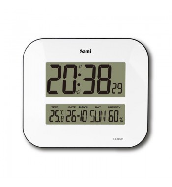 Sami reloj de pared y sobremesa rectangular digital tª calend. ld-12506 - LD-12506