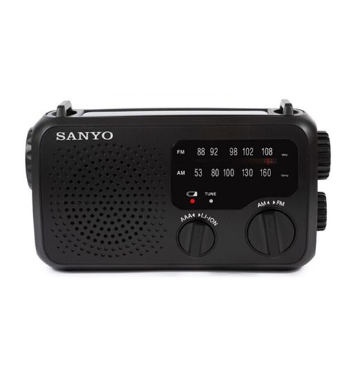 Sanyo radio analógica dynamo linterna p. solar recargable emergencia ks-133 - KS-133_1