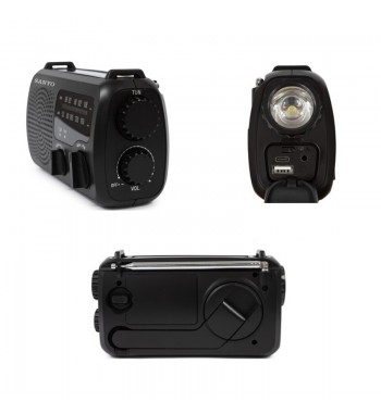 Sanyo radio analógica dynamo linterna p. solar recargable emergencia ks-133 - KS-133_2