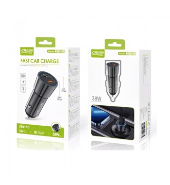 Green lyca cargador coche mechero metálico usb 18w + tipo c 20w g-1124 - G-1124_2