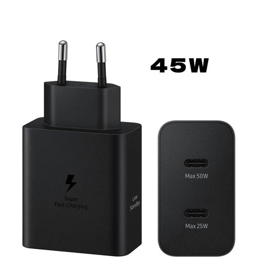 Cargador móvil adptador 50w 2 puertos tipo c carga rápida fsd1728 - FSD1728_1