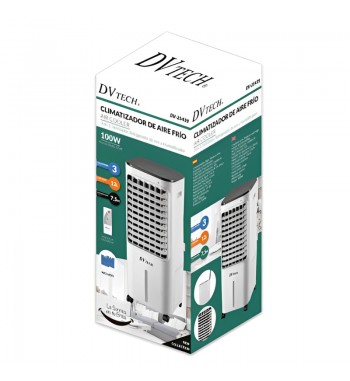 Dvtech climatizador aire frío 100w 12l ionizador 3 vel. oscilación dv-439 - DV-439_2