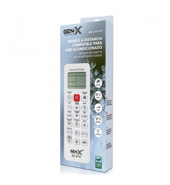 Gen-x mando aire acondicionado universal compatible con 21 marcas ac-2115 - AC-2115_1